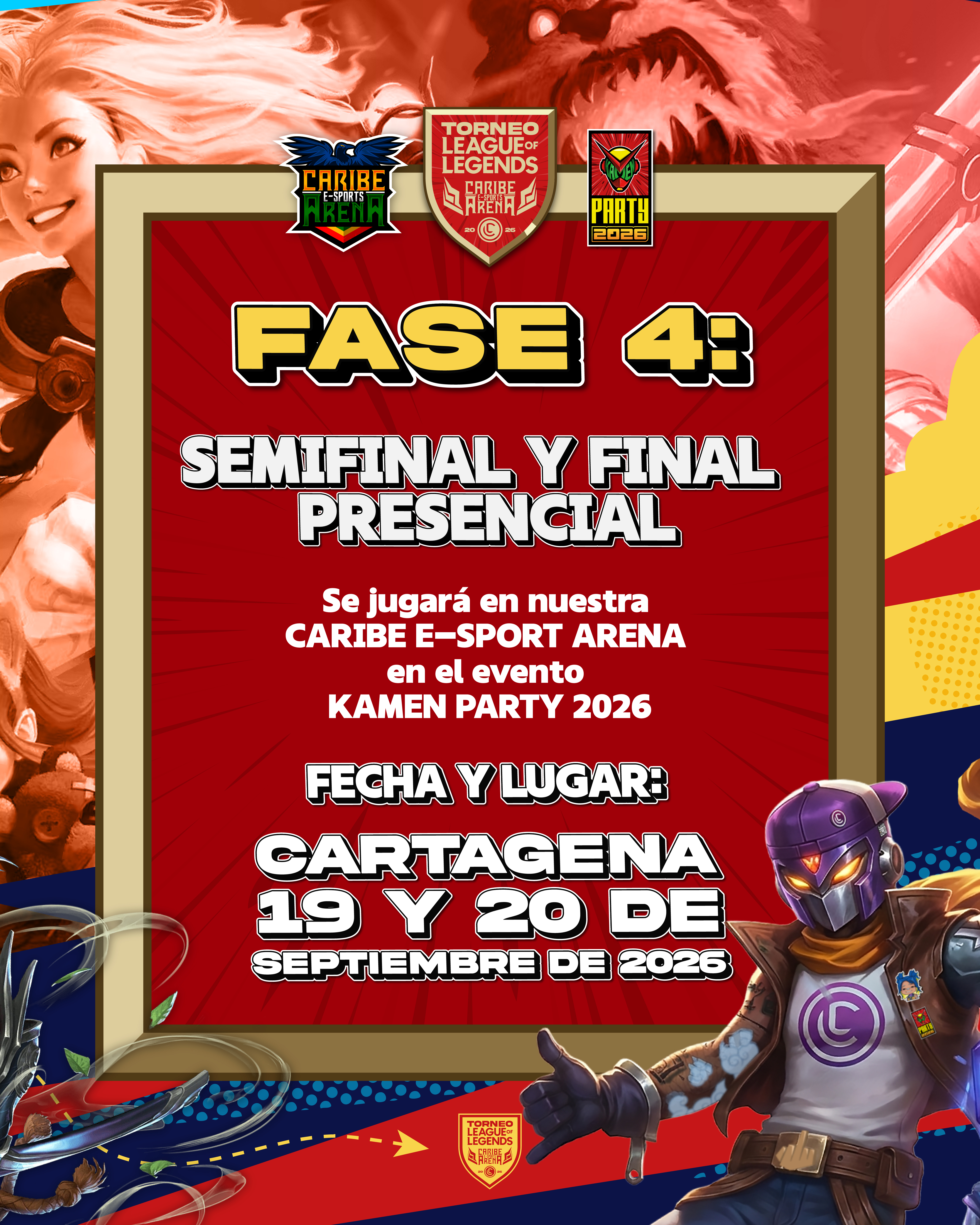 Fase torneo League of Legends Caribe e-Sports Arena